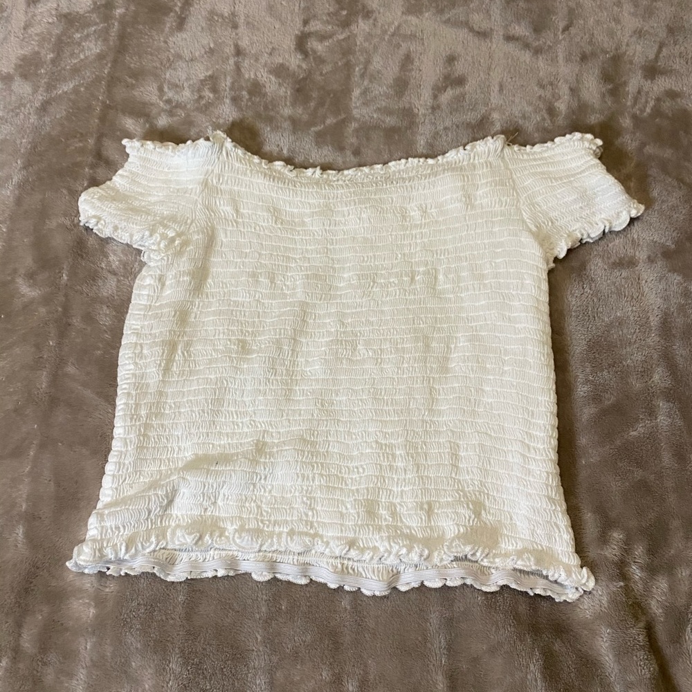 White Off the Shoulder Top